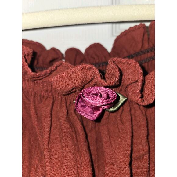 Anna Konya Limited Edition Tiered Maxi Boho Skirt Shirt Set NEW Original Tag VTG - Picture 6 of 16